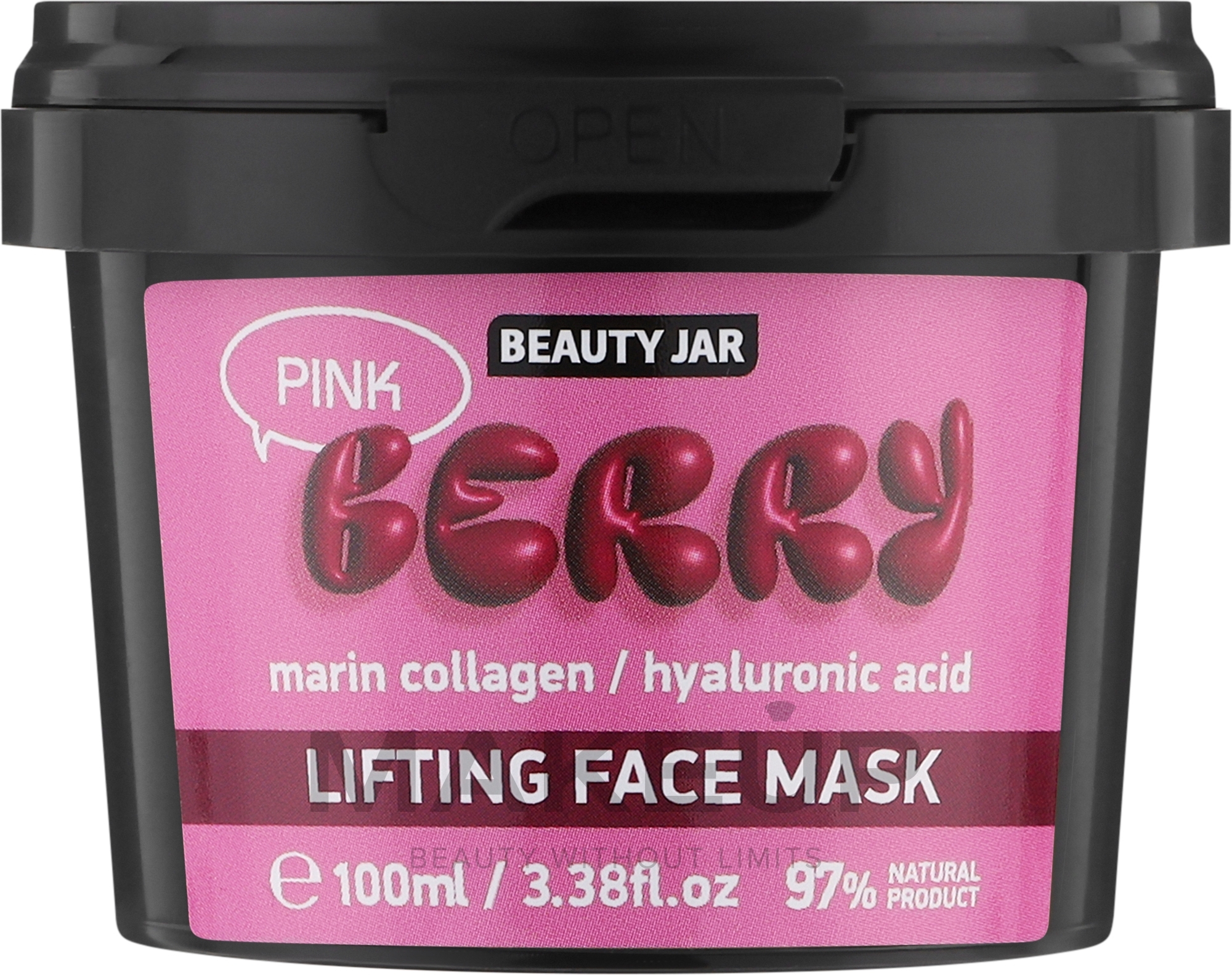 Maska liftingująca - Beauty Jar Pink Berry Lifting Face Mask — Zdjęcie 100 ml