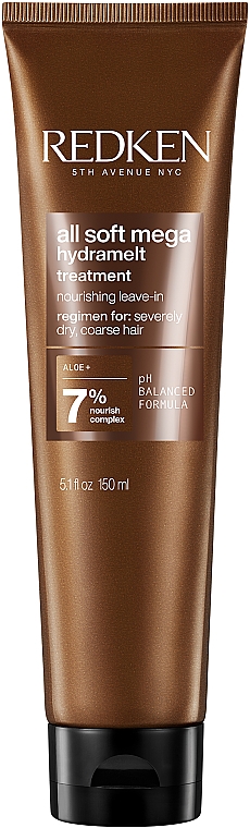 Odżywka do włosów bez spłukiwania - Redken All Soft Mega HydraMelt Cream — Zdjęcie N1