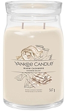 Świeca zapachowa w słoiku Warm Cashmere, 2 knoty - Yankee Candle Singnature  — Zdjęcie N2