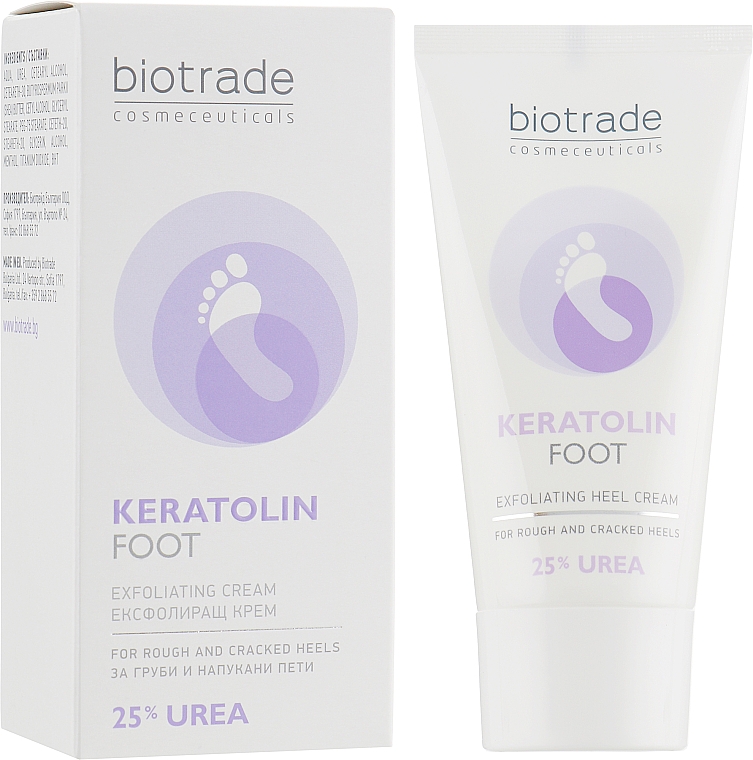 Złuszczający krem do stóp z 25% mocznikiem o działaniu zmiękczającym - Biotrade Keratolin Foot Exfoliating Heel Cream — Zdjęcie N2