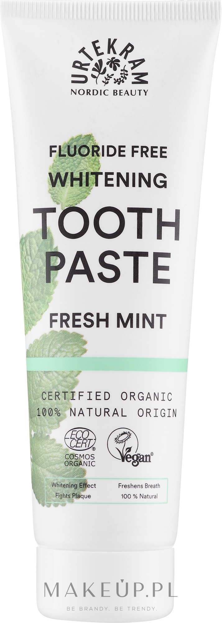 Organiczna pasta do zębów Świeża mięta - Urtekram Sensitive Fresh Mint Organic Toothpaste — Zdjęcie 75 ml