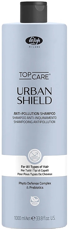 Szampon chroniący włosy przed zanieczyszczeniami - Lisap Top Care Urban Shield Anti-Pollution Shampoo — Zdjęcie N2