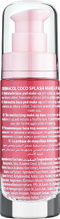 Nawilżająca baza pod makijaż - Dermacol Coco Splash Make-up Base — Zdjęcie N2