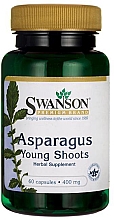 Suplement diety Szparag, 400 mg - Swanson Asparagus Young Shoots — Zdjęcie N1