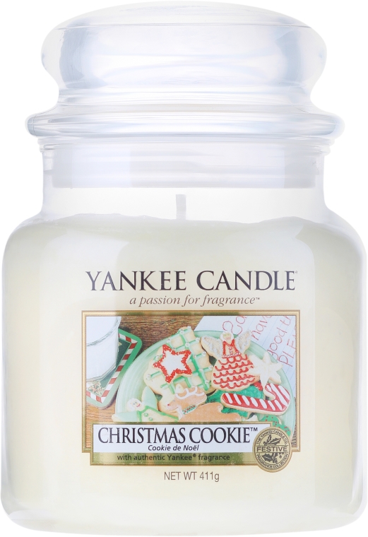 Świeca zapachowa w słoiku - Yankee Candle Christmas Cookie — Zdjęcie N1
