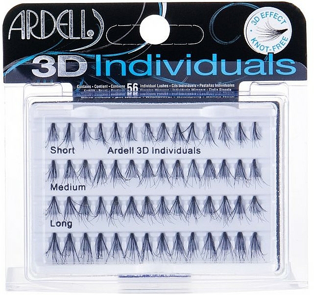 Kępki sztucznych rzęs - Ardell 3D Individuals Combo Pack — Zdjęcie N1