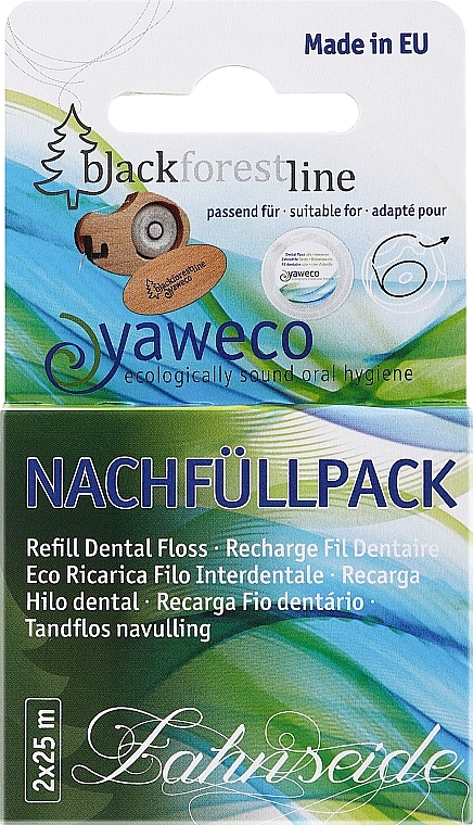 Naturalna nić dentystyczna 2 x 25 m - Yaweco — Zdjęcie N1