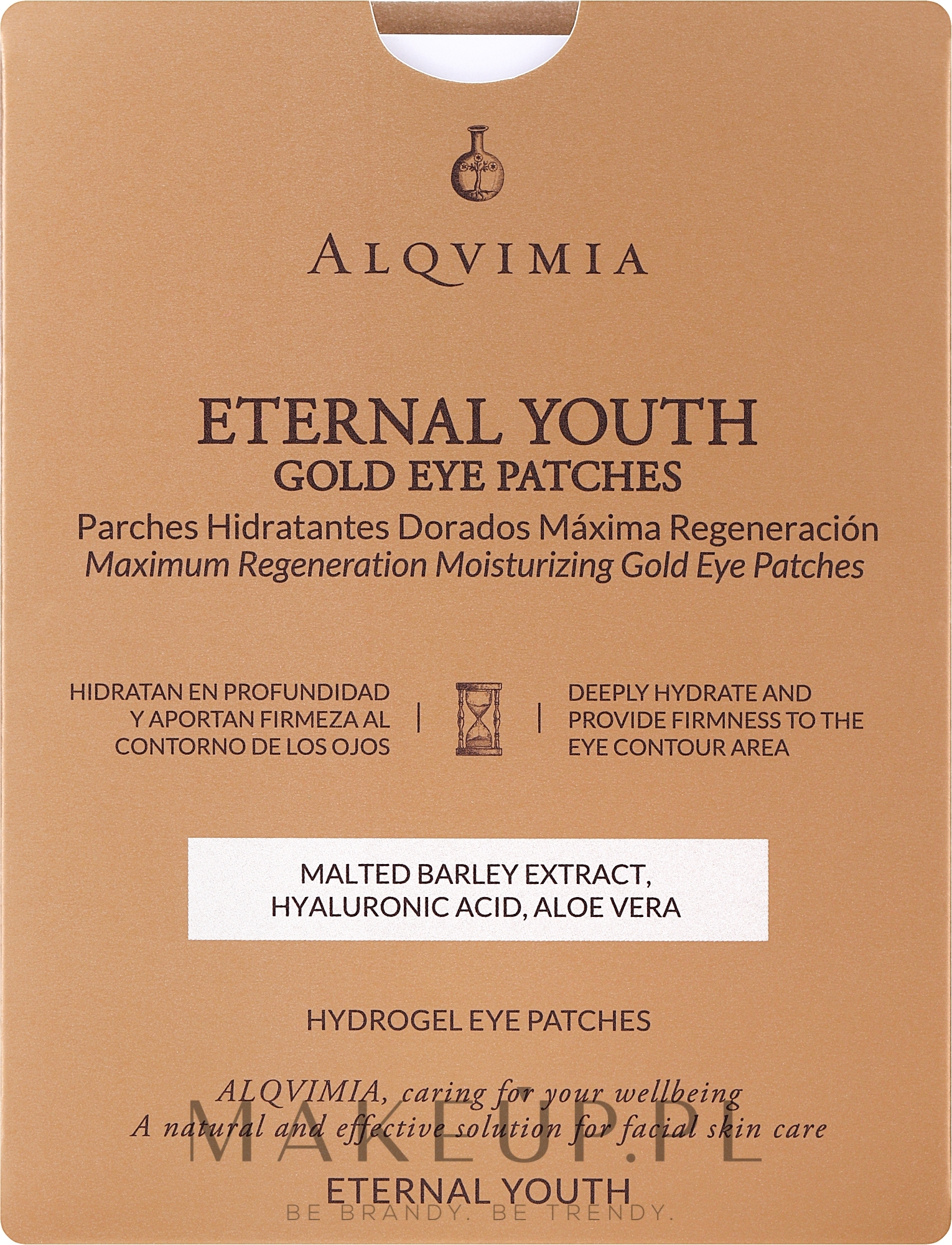 Płatki pod oczy - Alqvimia Eternal Youth Gold Maximum Regeneration Eye Mask — Zdjęcie 2 szt.