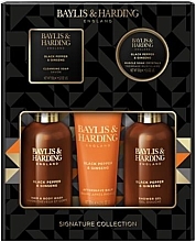 Kup Zestaw, 5 produktów - Baylis & Harding Black Pepper & Ginseng Perfect Grooming Pack Gift Set