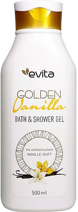 Żel pod prysznic Złota wanilia - Evita Golden Vanilla Bath & Shower Gel — Zdjęcie N1