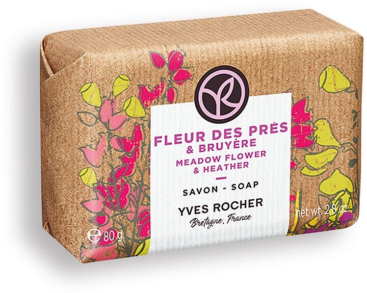 Mydło w kostce Kwiaty łąki i wrzos - Yves Rocher Meadow Flower & Heather Soap — Zdjęcie N1