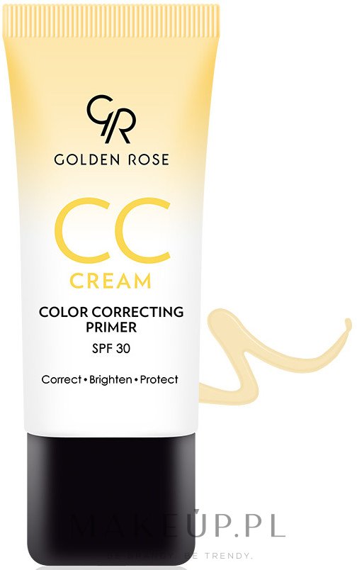 Korygujący krem CC do twarzy - Golden Rose CC Cream Color Correcting Primer SPF 30 — Zdjęcie 03 - Yellow