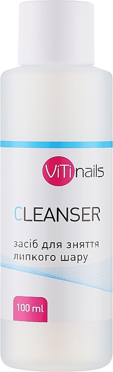 Płyn do usuwania lepkiej warstwy dyspersyjnej - Vitinails Cleanser — Zdjęcie N1