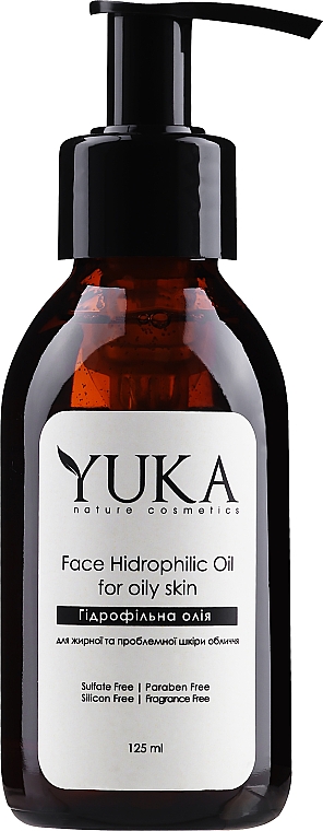 Olejek hydrofilowy do skóry tłustej i problematycznej - Yuka Face Hidrophilic Oil