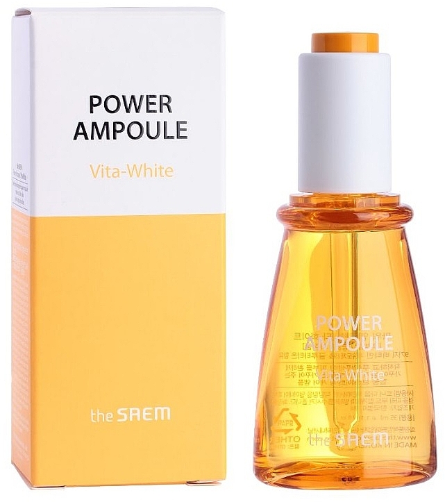 Serum korygujące koloryt skóry - The Saem Power Ampoule Vita-White — Zdjęcie N2