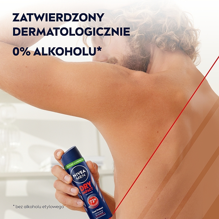 Antyperspirant w sprayu dla mężczyzn - NIVEA Deodorant Dry For Men Dry Impact Plus — Zdjęcie N6