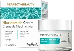 Kup Przeciwzmarszczkowy krem nawilżający do twarzy z niacynamidem na dzień i na noc - Farmona Perfect Beauty Niacinamide Cream