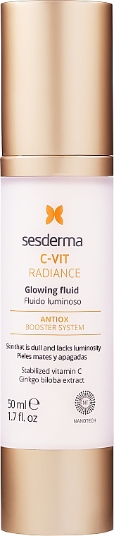 Rozświetlający fluid do twarzy - SesDerma Laboratories C-Vit Radiance Glowing Fluid