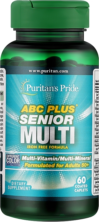 Multiwitaminy i minerały 50+ - Puritan's Pride ABC PLUS Senior Multivitamin — Zdjęcie N1