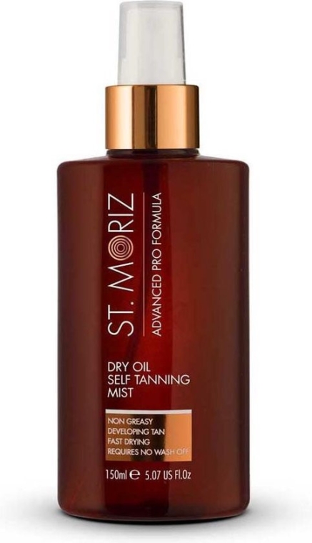 Suchy olejek samoopalizujący do ciała - St.Moriz Advanced Pro Formula Dry Oil Self Tanning Mist — Zdjęcie N1