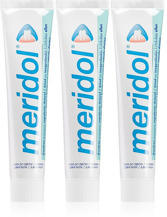 Zestaw - Meridol (toothpaste 3 x 75 ml) — Zdjęcie N1