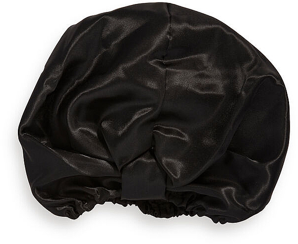Satynowa gumka do włosów - Revolution Haircare Satin Hair Wrap Black — Zdjęcie N1