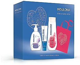 Kup Zestaw - Indulona Gift Set (b/milk/400ml + soap/300ml + h/cr/85ml + bag/1pcs)