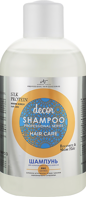 Keratynowy szampon do włosów - Pirana Modern Family Silk Proteins — Zdjęcie N1