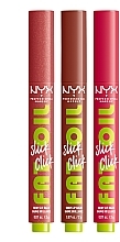 Zestaw do makijażu ust - NYX Professional Makeup Fat Oil Slick Click Shiny Lip Balm Trio (3xlipbalm/2g) — Zdjęcie N4