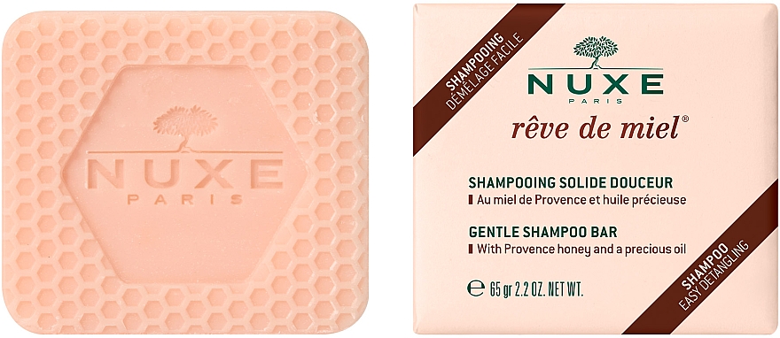 Szampon w kostce do włosów - Nuxe Reve De Miel Gentle Shampoo Bar 