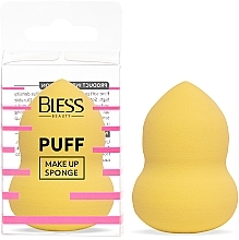 Kup Gąbka do makijażu w kształcie gruszki, żółta - Bless Beauty PUFF Make Up Sponge