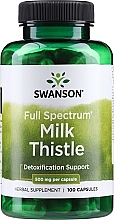 Suplement diety Ostropest plamisty 500 mg, 100 szt - Swanson Milk Thistle — Zdjęcie N1