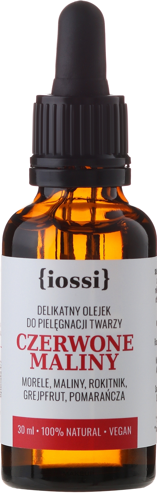 Delikatny olejek do pielęgnacji twarzy Czerwone maliny - Iossi — Zdjęcie 30 ml