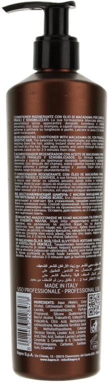 Odżywka z olejem makadamia do delikatnych i łamliwych włosów - KayPro Special Care Conditioner — Zdjęcie N2