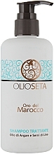 Odżywczy szampon z olejami arganowym i z nasion lnu Złoto Maroka - Barex Italiana Olioseta Shampoo — Zdjęcie N3