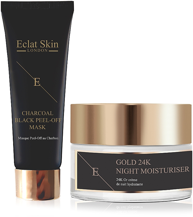 Zestaw - Eclat Skin London 24k Gold (mask/50ml + cr/50ml) — Zdjęcie N1