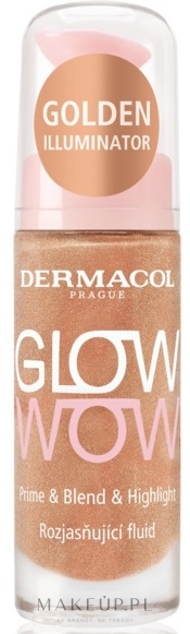 Rozświetlacz - Dermacol Glow Wow Prime & Blend & Highlight — Zdjęcie 20 ml