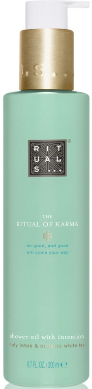 Olejek pod prysznic Lotos i biała herbata - Rituals The Ritual of Karma Shower Oil — Zdjęcie N1