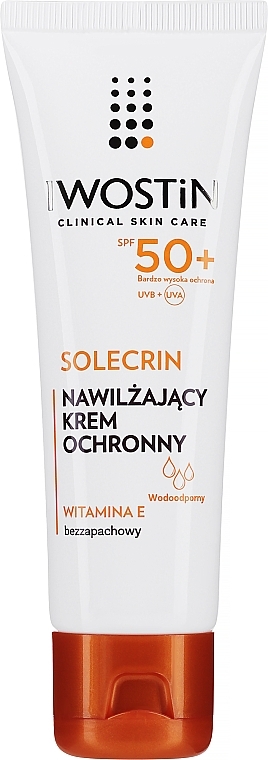 PRZECENA! Nawilżający krem ochronny SPF 50+ - Iwostin Solecrin Protective Cream SPF 50+ * — Zdjęcie N1