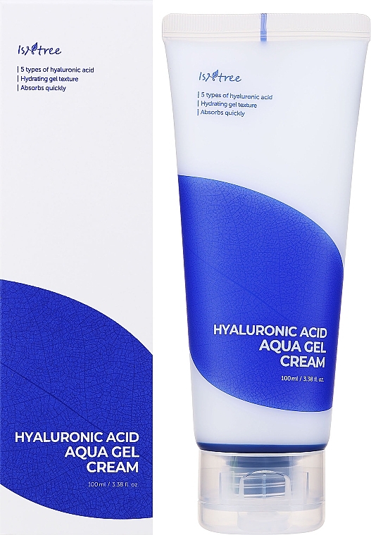 PRZECENA! Hialuronowy nawilżający żel-krem do twarzy - Isntree Hyaluronic Acid Aqua Gel Cream * — Zdjęcie N3