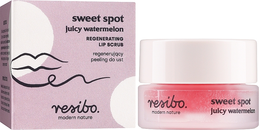 Regenerujący peeling do ust z soczystym arbuzem - Resibo Sweet Spot Juicy Watermelon — Zdjęcie N2