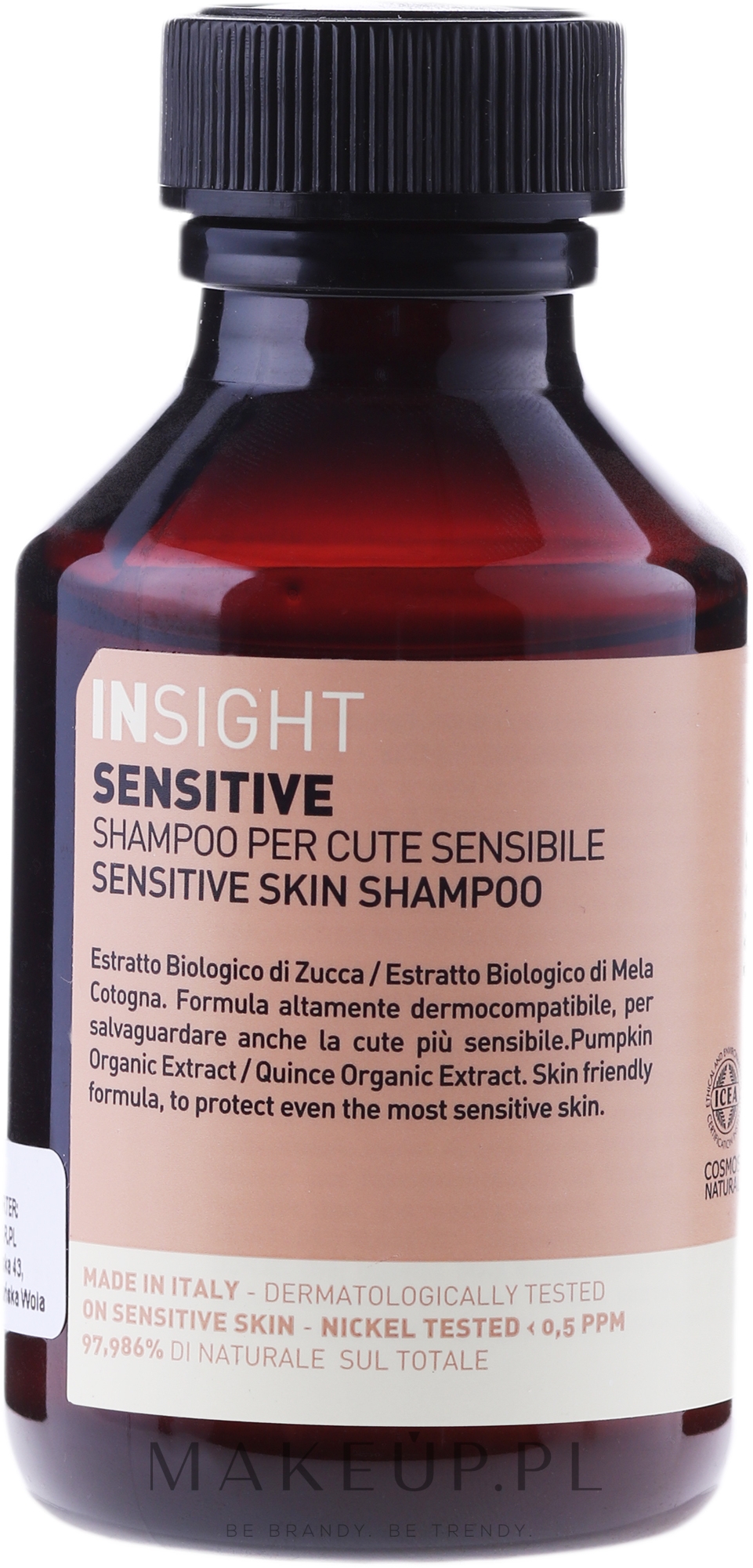 Nawilżający szampon do skóry wrażliwej - Insight Sensitive Skin Shampoo — Zdjęcie 100 ml
