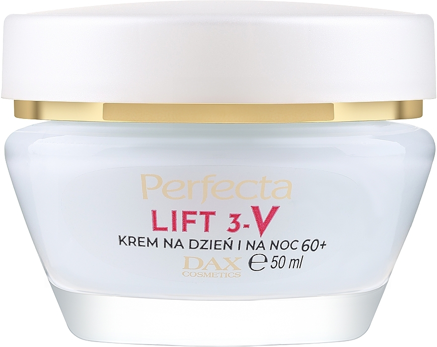 Odbudowujący krem liftingujący na dzień i na noc - Perfecta Lift 3-V 3% Trio-V-Lift Complex 60+ — Zdjęcie N2