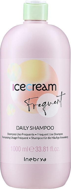 Szampon do wszystkich rodzajów włosów Olej arganowy - Inebrya Frequent Ice Cream Daily Shampoo — Zdjęcie N1