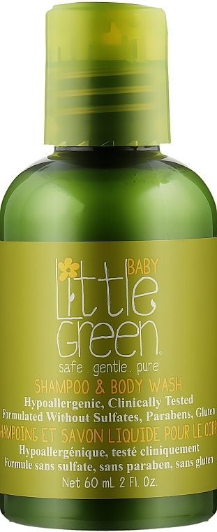 Szampon do włosów i ciała dla niemowląt - Little Green Baby Shampoo & Body Wash — Zdjęcie N2