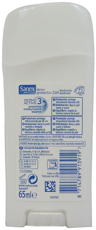 Ochronny dezodorant w sztyfcie - Sanex Dermo Protector Deodorant Stick — Zdjęcie N2
