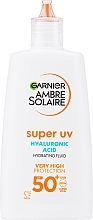 Fluid do twarzy - Garnier Ambre Solaire Sensitive Advanced Face UV Face Fluid SPF50+ — Zdjęcie N1