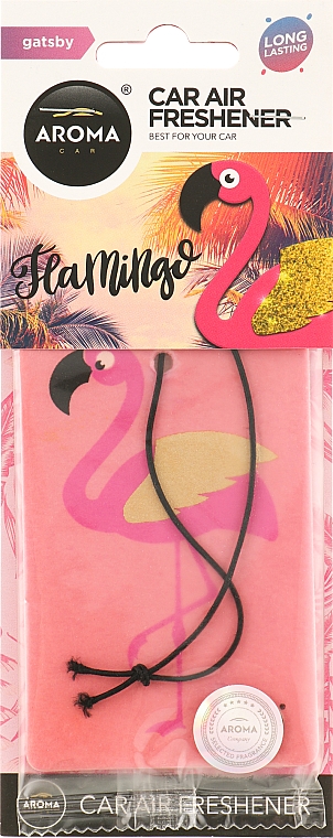 Odświeżacz powietrza do samochodu - Aroma Car Animals Flamingo Gatsby — Zdjęcie N1