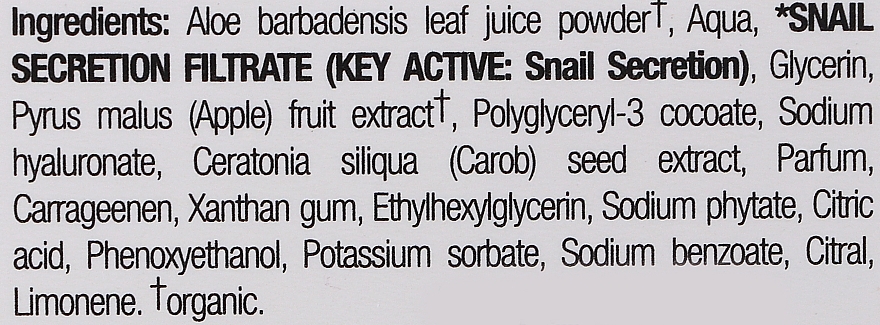 Żel ze śluzem ślimaka do twarzy i ciała - Dr Organic Bioactive Skincare Snail Gel — Zdjęcie N3