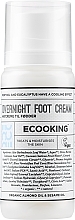 Wygładzający krem do stóp na noc z mocznikiem 15% i kwasem mlekowym - Ecooking Overnight Foot Cream — Zdjęcie N1